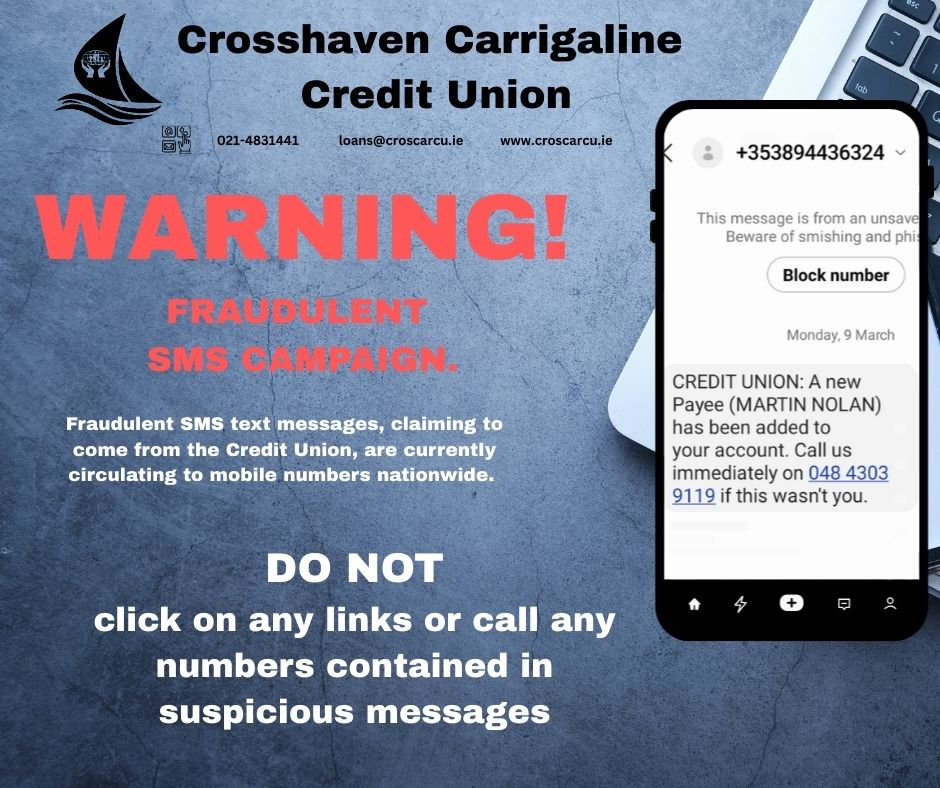 WARNING!!! Fraudulent SMS Campaign