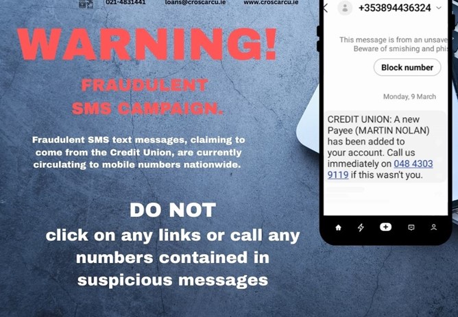 WARNING!!! Fraudulent SMS Campaign